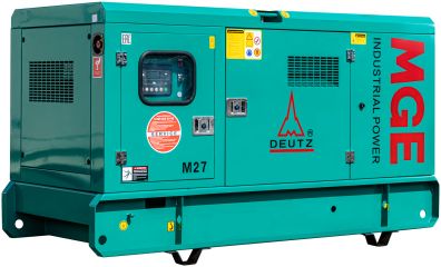 Дизельный генератор MGE P27DZ в кожухе с АВР